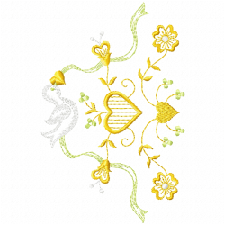 Flowers And Tree Embroidery Design 8